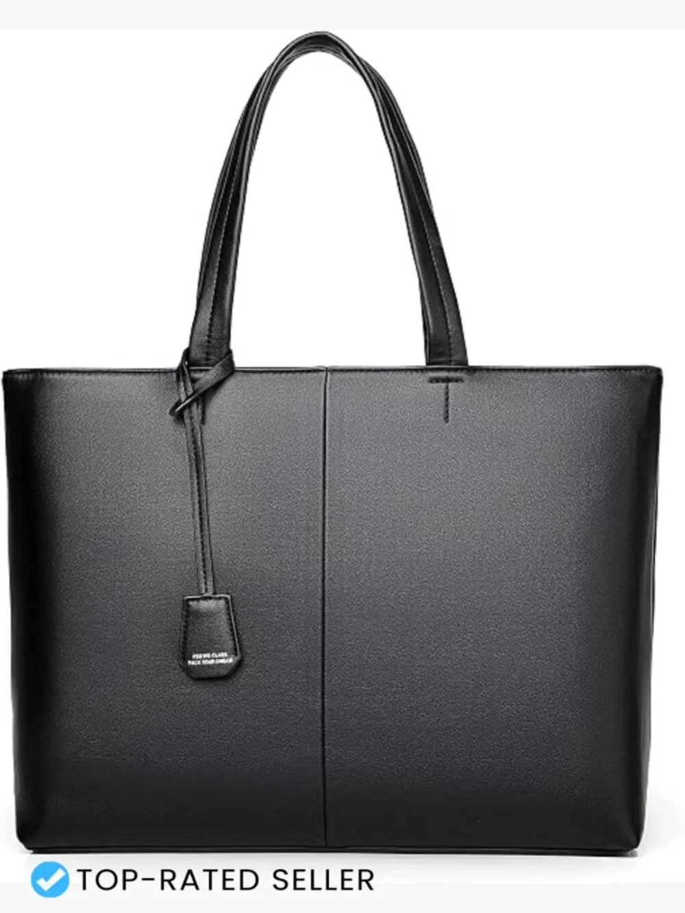 Men's Leather Briefcase Tote Bag Business Laptop Bag Large Capacity Elegant